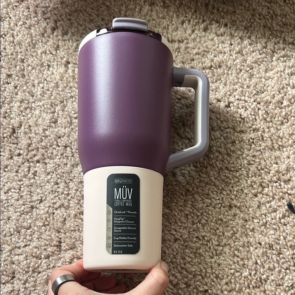 Brymate MÜV Coffee Mug in Purple and Cream
